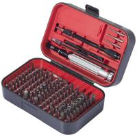 TOOLCRAFT TO-9407052 Bitset 150-delig Kruiskop Phillips, Kruiskop Pozidriv, Dop (zeskant), Zeskant, Tri-Wing, T-profiel