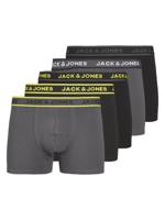 Jack & Jones Jack & Jones Heren Boxershorts Trunks JACSPEED Zwart/Grijs 5-Pack - thumbnail