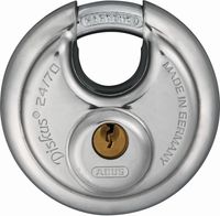 Abus Discus 24/70 Hangslot Zilver, Sleutelsluiting, 7cm