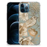 Case voor iPhone 12 | 12 Pro Vintage Bird Flowers - thumbnail