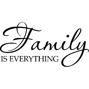 Family is everything - Muursticker