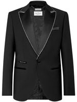 Philipp Plein blazer à simple boutonnage - Noir