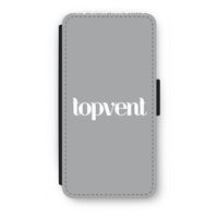 Topvent Grijs Wit: iPhone 7 Plus Flip Hoesje - thumbnail