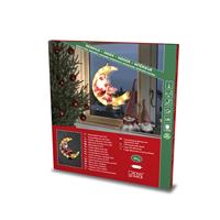Konstsmide 2860-010 led-raamafbeelding, kerstman, warmwit, led, kleurrijk, met schakelaar