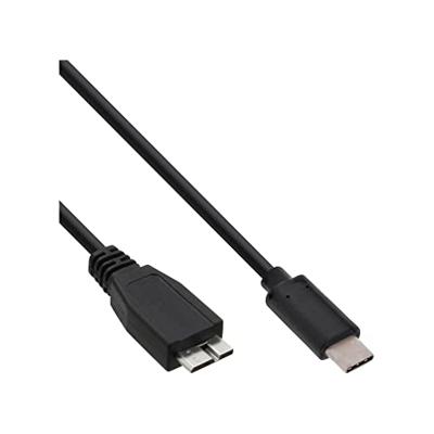 InLine 35724 USB 3.1 kabel, USB Type-C stekker naar Micro-B stekker, zwart, 1,5 m