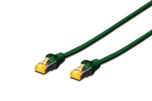 Digitus DK-1644-A-010/G RJ45 Netwerkkabel, patchkabel CAT 6A S/FTP 1.00 m Groen Halogeenvrij, Verdraaide paren, Snagless, Vlambestendig 1 stuk(s)