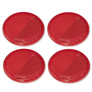 ProPlus Reflector - set 4x - rood - zelfklevend - 60mm - rond