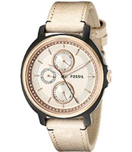 Horlogeband Fossil ES3772 Leder Beige 18-20mm variabel