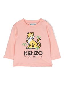 Kenzo Kids sweat en coton à imprimé graphique - Rose