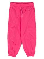 MSGM Kids pantalon cargo à logo brodé - Rose