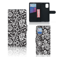 Xiaomi Mi 10 Lite Hoesje Black Flowers