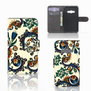 Wallet Case Samsung Galaxy Xcover 3 | Xcover 3 VE Barok Flower