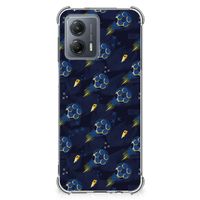 Doorzichtige Silicone Hoesje voor Motorola Moto G53 Voetbal