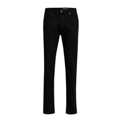 WE Fashion Blue Ridge tapered fit jeans black denim