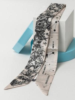 Trend Afdrukken Patroon Zijde Sjaal Hoofdband Trend Afdrukken Patroon Zijde Sjaal Hoofdband
