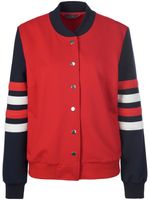 Jersey blouson drukknoopsluiting Van MYBC rood
