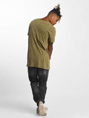 Urban Classics / t-shirt Random Wash in olijfgroen