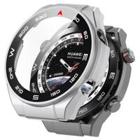 Huawei Watch Ultimate Plastic Hoesje met Glazen Screenprotector - Silver - thumbnail