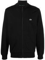 Lacoste sweat zippé à col montant - Noir