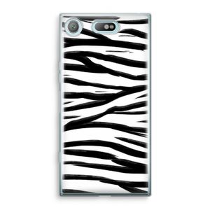 Zebra pattern: Sony Xperia XZ1 Compact Transparant Hoesje