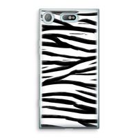 Zebra pattern: Sony Xperia XZ1 Compact Transparant Hoesje