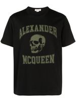 Alexander McQueen t-shirt en coton à logo imprimé - Noir - thumbnail