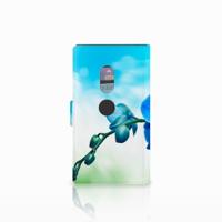 Sony Xperia XZ2 Hoesje Orchidee Blauw - Cadeau voor je Moeder