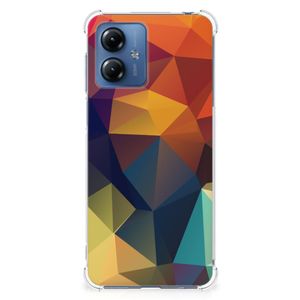 Motorola Moto G14 Shockproof Case Polygon Color