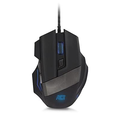 AC5000 ACT Gaming Muis Met Kabel, 3200 DPI Hoge Precisie, 6 Knoppen, 4 LED-Lampjes RGB-Muis, Ergonomisch Ontwerp - AC5000