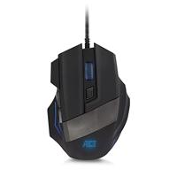 AC5000 ACT Gaming Muis Met Kabel, 3200 DPI Hoge Precisie, 6 Knoppen, 4 LED-Lampjes RGB-Muis, Ergonomisch Ontwerp - AC5000