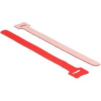 Delock Kabelbinders Klittenbandsluiting L150 x 12 mm Pack van 10 Rood