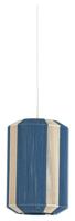 Light & Living Hanglamp Kozana 30cm - Blauw/Crème - thumbnail