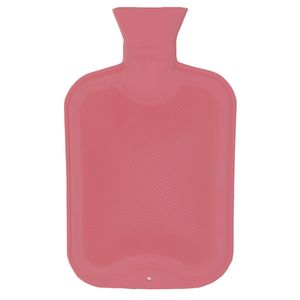 Warmwaterkruik 2 liter van rubber roze   -