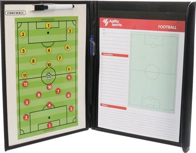 Agility Sports tactiekmap 44 x 35 cm papier zwart 4-delig