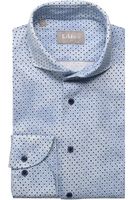 fakts Slim Fit Overhemd blauw, Motief