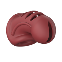 ManCage by Shots Model 28 - Ultra Soft Silicone Chastity Cage - Red - thumbnail