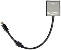 Delock Adapter mini displayport 1.2 male > HDMI bus 4K actief zwart