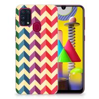 Samsung Galaxy M31 TPU bumper Zigzag Multi Color