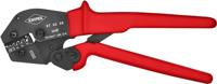 Knipex Krimptang ook te bedienen met twee handen gebruineerd, met antislip kunststof bekleding 250 mm 97 52 08