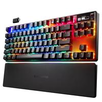 SteelSeries Apex Pro TKL Wireless HyperMagnetic-gamingtoetsenbord — 's Werelds snelste toetsenbord — TKL voor e-sports — Aanpasbare activering — Bluetooth — 2,4 Ghz — USB-C – Franse AZERTY-indeling