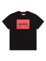 HUGO KIDS t-shirt en coton à logo imprimé - Noir - thumbnail