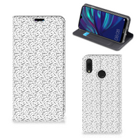 Huawei Y7 hoesje Y7 Pro (2019) Hoesje met Magneet Stripes Dots