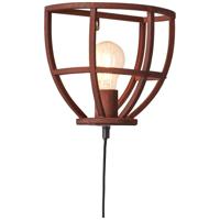 Brilliant Landelijke wandlamp Matrix 24cm roestbruin 96976/55 - thumbnail