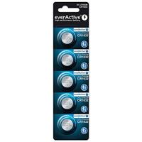 everActive CR1632 Lithium knoopcelbatterijen, 3 V, 5 stuks, krachtigste batterij, 10 jaar houdbaarheid, 5 stuks - 1 blisterkaart