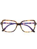 TOM FORD Eyewear lunettes de vue à monture oversize - Marron - thumbnail