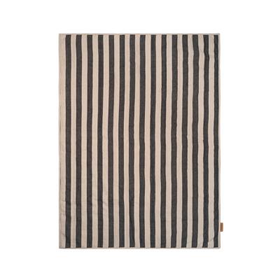 Ferm Living Grand Quilted Deken - Sand/Black