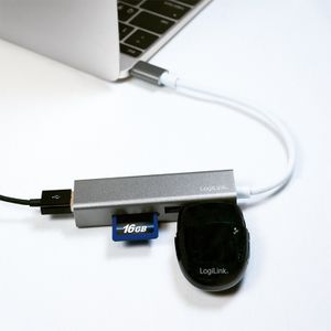 LogiLink UA0305 interface hub USB 3.2 Gen 1 (3.1 Gen 1) Type-C 5000 Mbit/s Aluminium