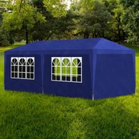 Partytent feesttent 3x6 mtr blauw - thumbnail