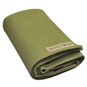 Jade Yoga Voyager Reis Yogamat Eco Rubber Olijfgroen 1.6 mm - (173 x 61 cm)