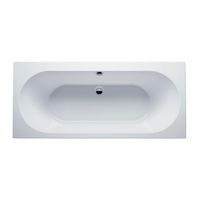 Ligbad Duo Wiesbaden Portus Inbouw 190x90x50 cm Wit